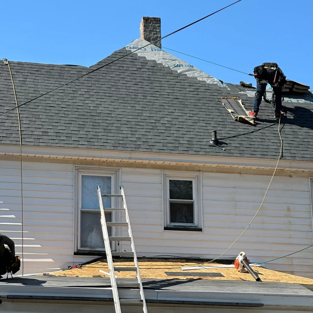 Roof Replacement In Progress