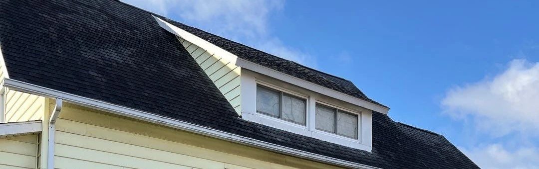Discolored Roof Needing Repair